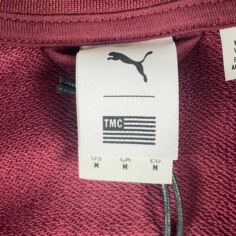 Puma TMC Hussle T7 Jacket Mens M Burgundy Track Jacket Nipsey Hussle 534808-05